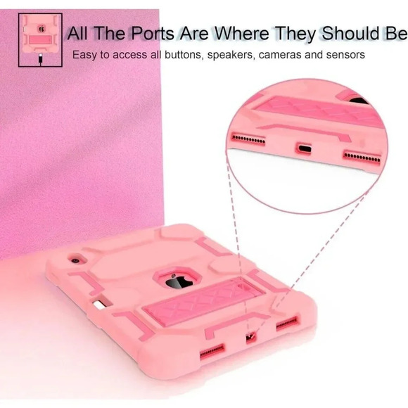 Shockproof Hybrid Case for iPad 10th Gen 10.9” 2022 Kickstand & Pencil Holder - Picture 9 of 9